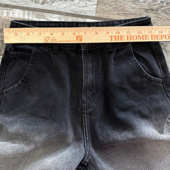 Nasty Gal Womens Organic Bleach Faded Tapered Fit Jeans 2 Casual High Rise Gray - Picture 9 of 10